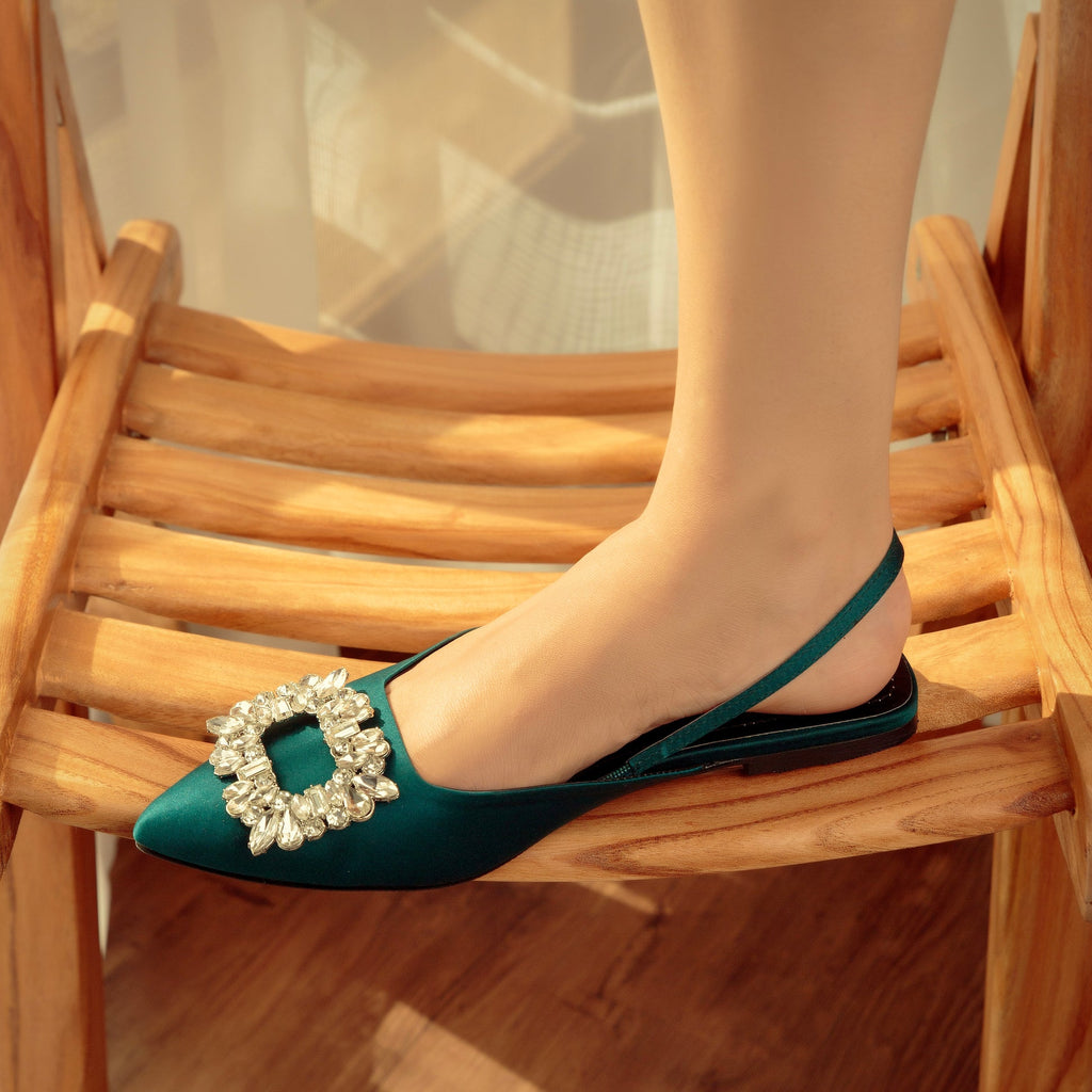 ZX Gemstone Slingback Flats