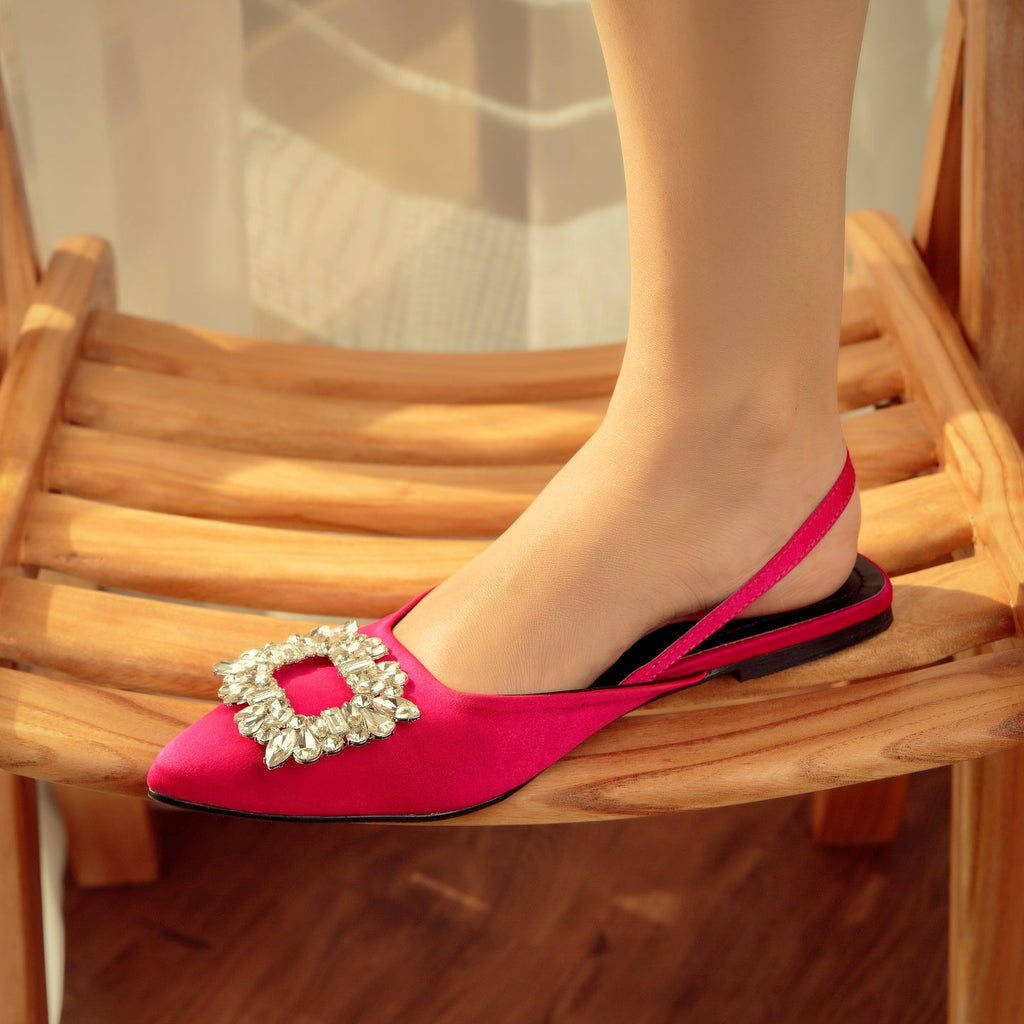 ZX Gemstone Slingback Flats