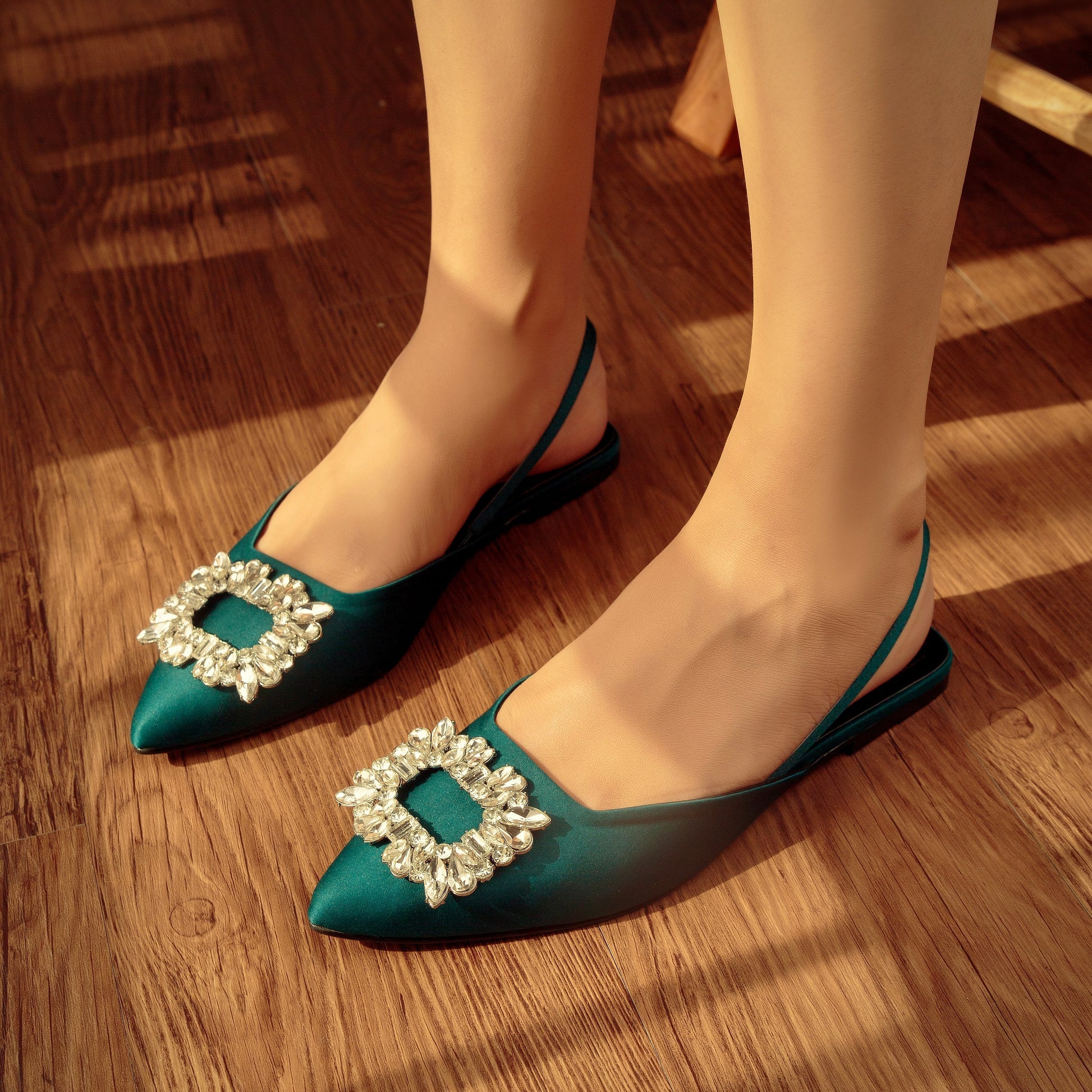 ZX Gemstone Slingback Flats